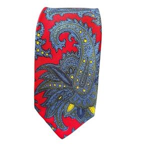Ralph Lauren men’s ties designer paisley work casual holiday wedding classic
